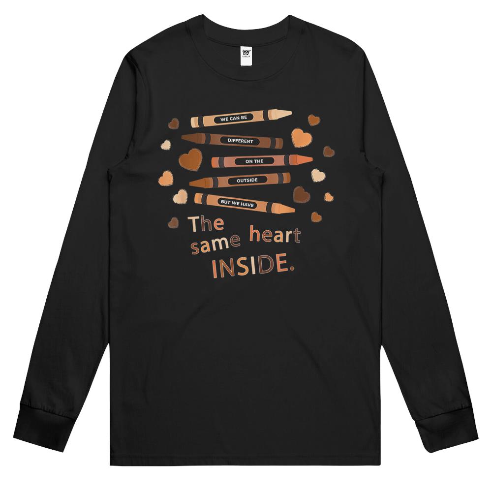 The Same Heart Inside – History Month Black Lives Matter Blm Long Sleeve T Shirts