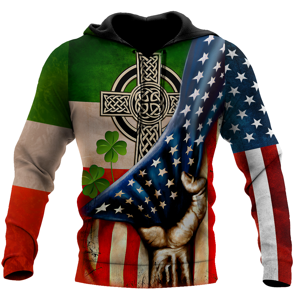 St Patrick’S Day Usa Flag 3D Shirt, St Patrick’S Day Shirt, American Flag Shirt, Saint Patrick’S Day Shirt, Irish Shirt, Usa Flag Shirt