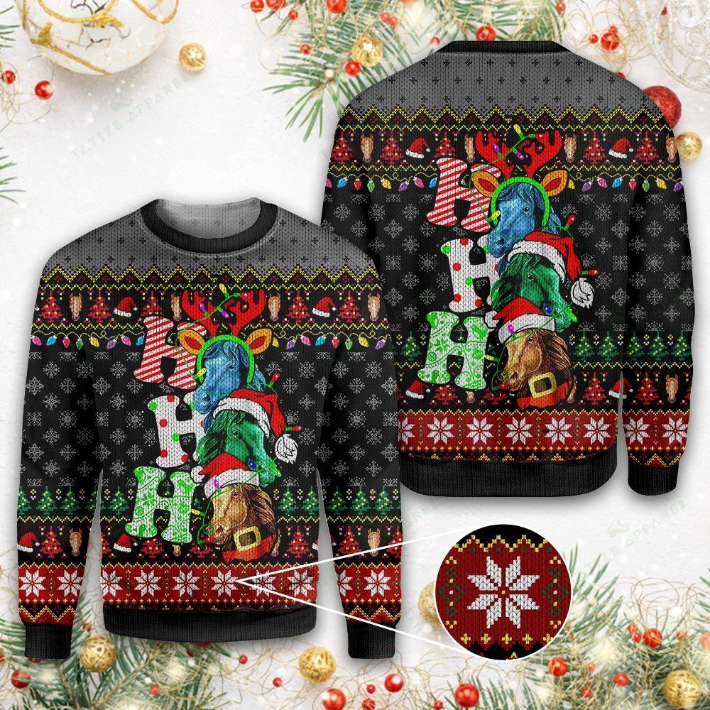 Horse Ugly Christmas Sweater | For Men & Women | Adult | Us6172