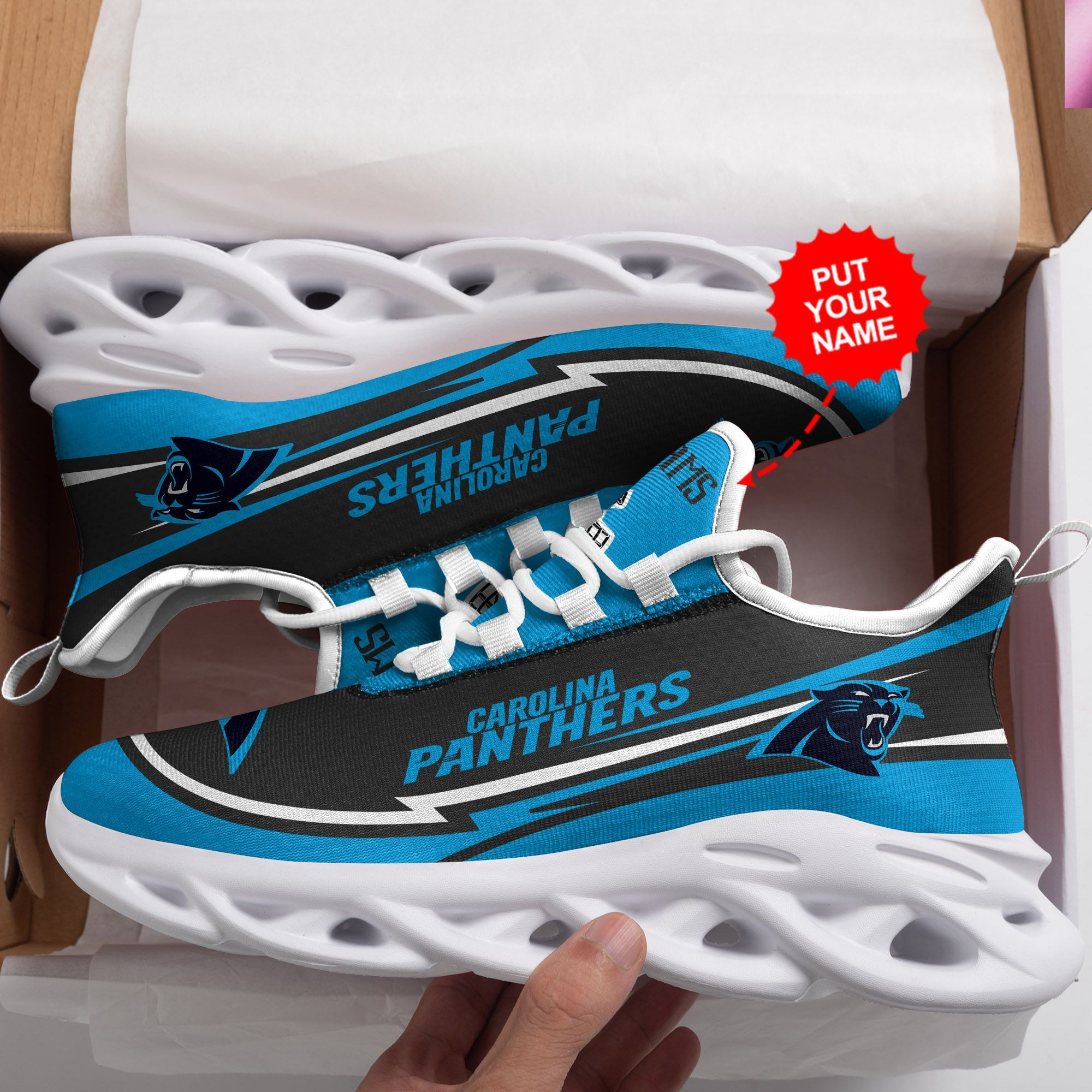 Carolina Panthers Custom Personalized Max Soul Sneakers Running Sports Shoes For Men Women