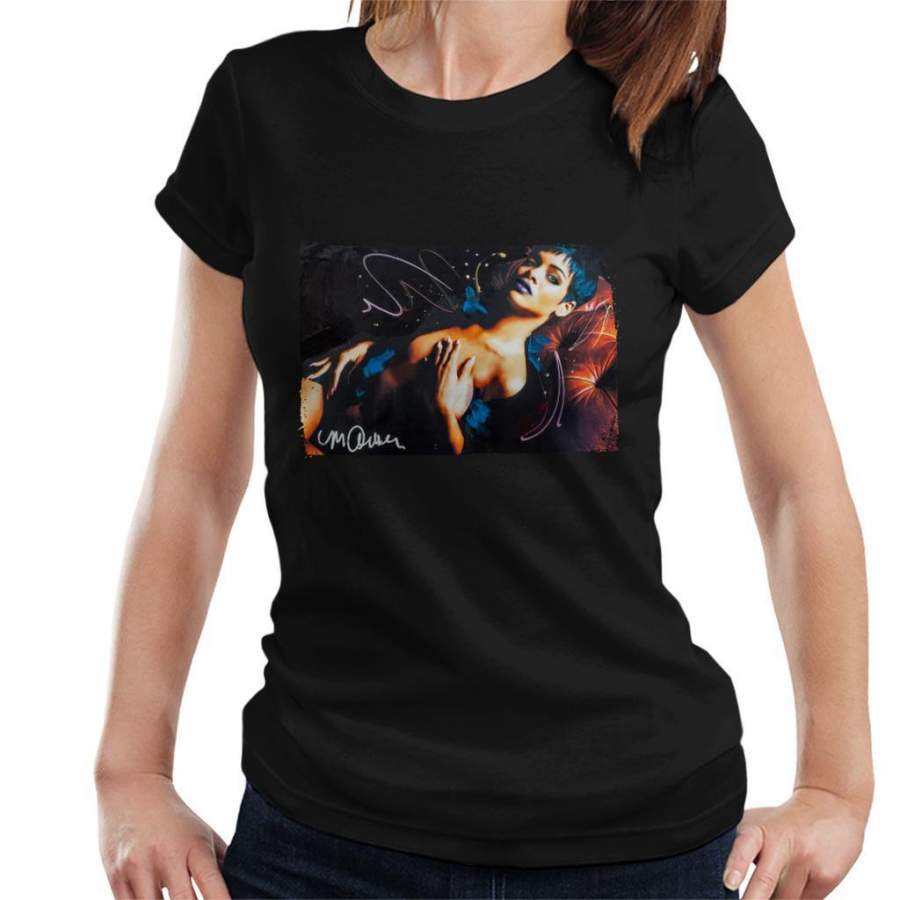 Sidney Maurer Original Portrait Of Rihanna White Women’s T-Shirt