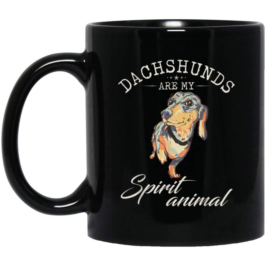 Vintage Dachshunds Are My Spirit Animal Funny Wiener Lover Mug