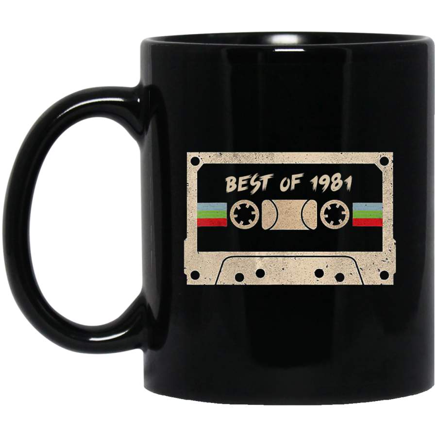 Best of 1981 Birthday 38Years Old Mixtape Vintage Coffee Mug