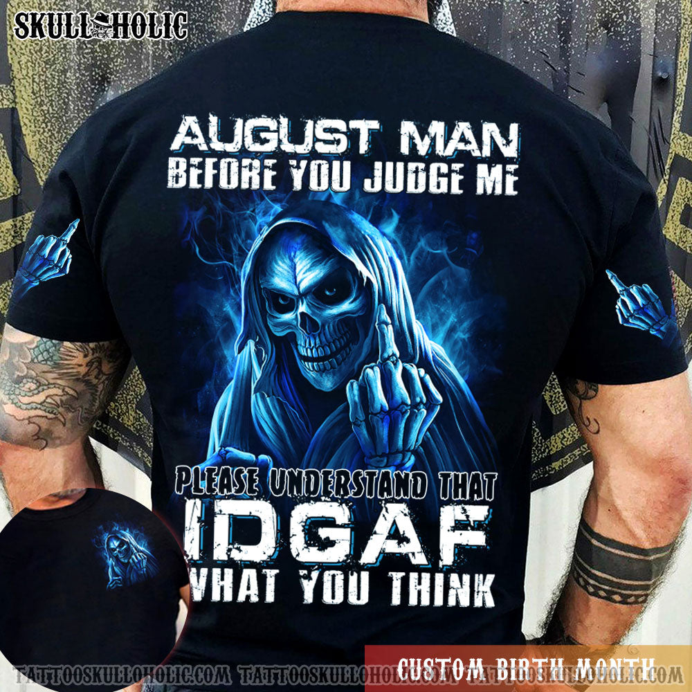 Personalized Before You Judge Me Skull All Over Print – Tlnx0501223Ha