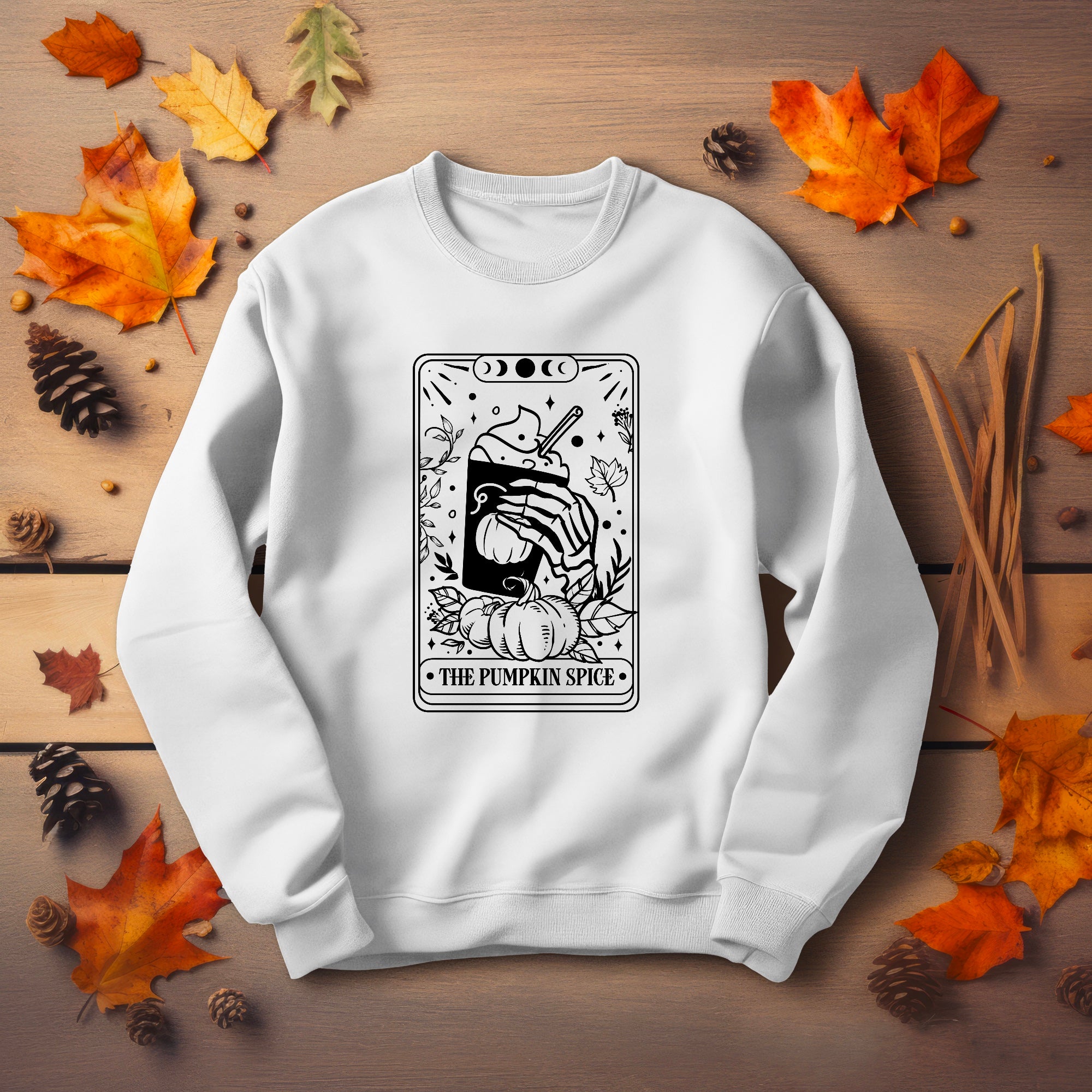 The Pumpkin Spice Tarot Card Sweatshirt