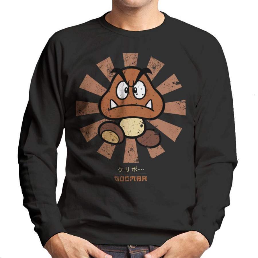 Goomba Retro Japanese Super Mario Men’s Sweatshirt