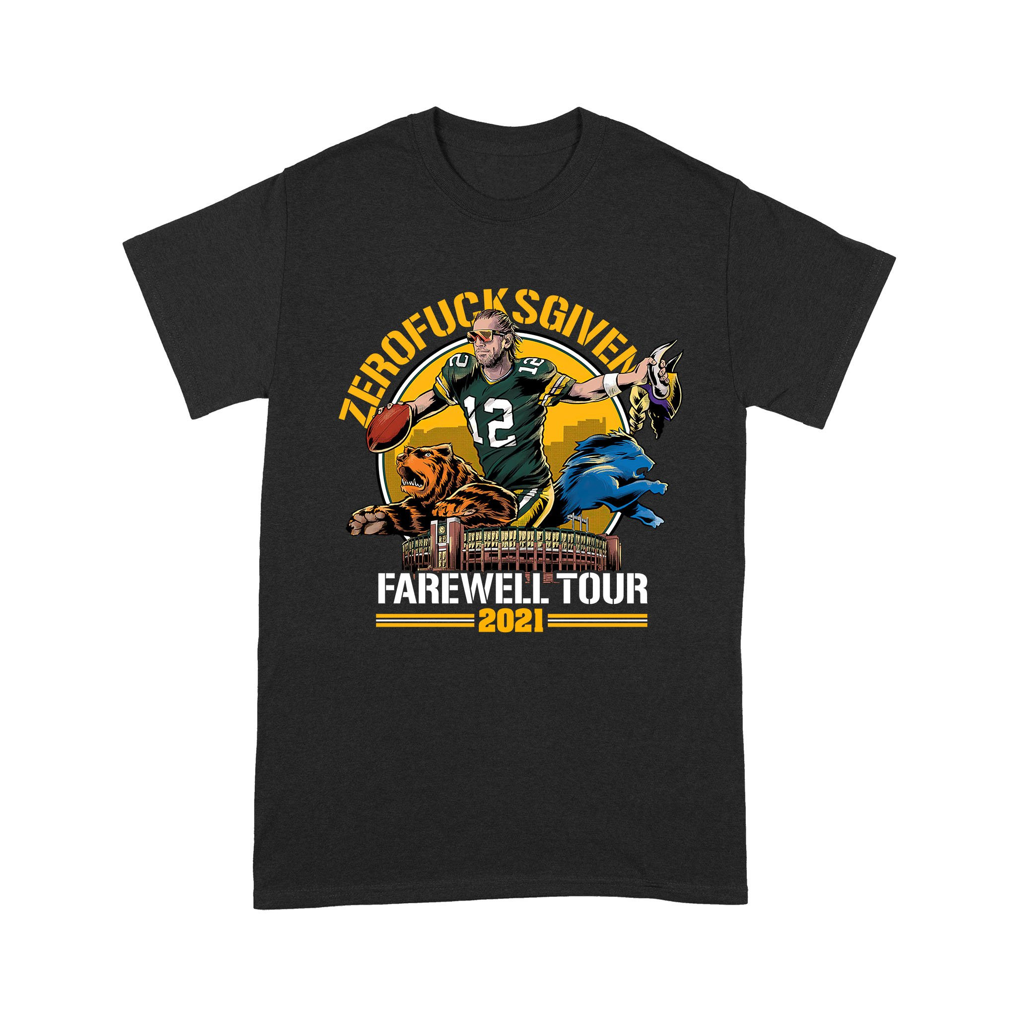 Zero Fucks Given Farewell Tour 2021 Green Bay Packers Tshirt Ph17122108