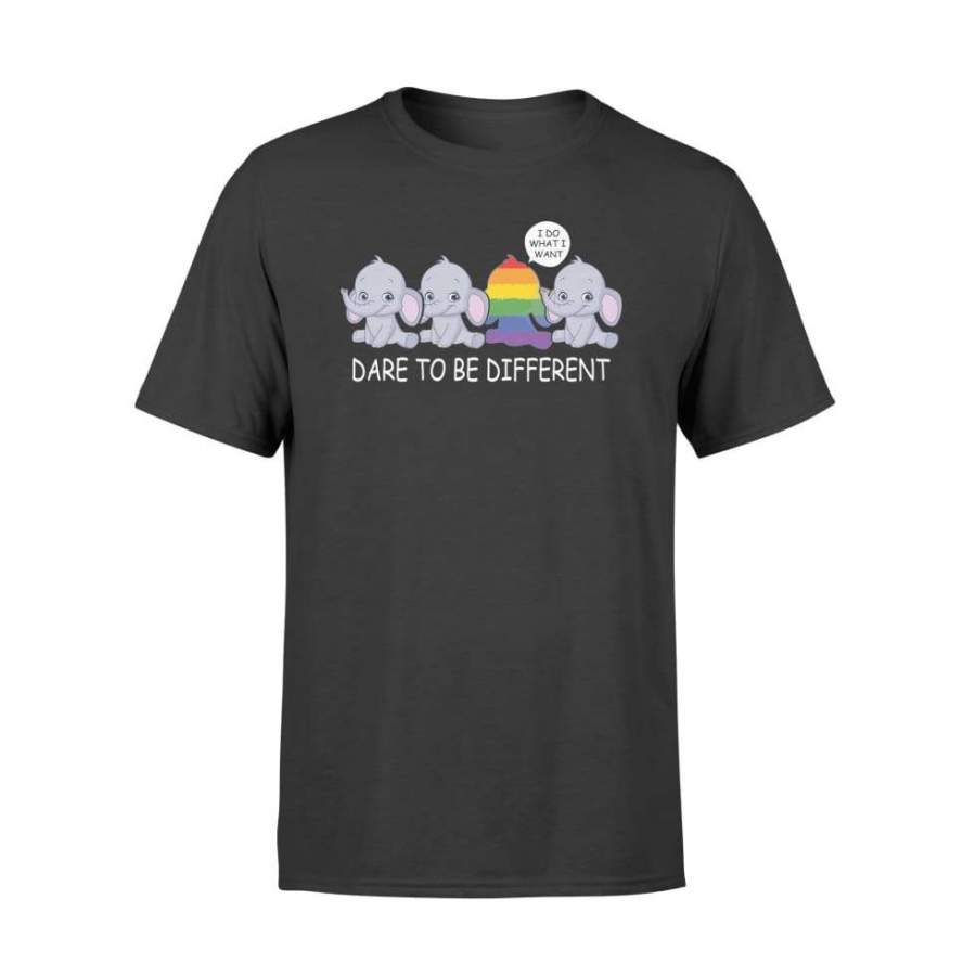 Elephants Dare To Be Different LGBT Women – Standard T-shirt