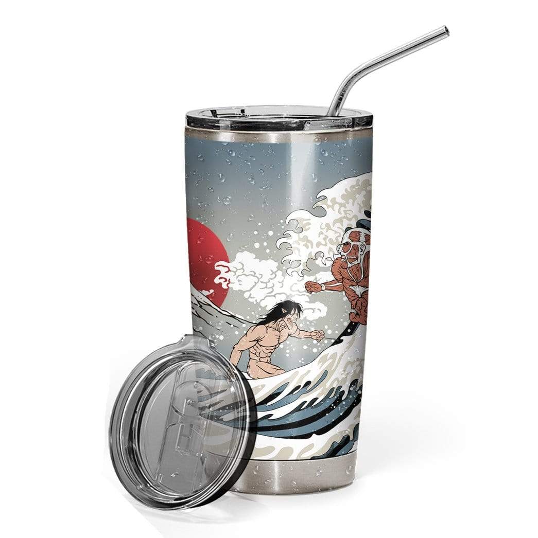 3D Attack On Titan Custom Design Vacuum Insulated Tumbler