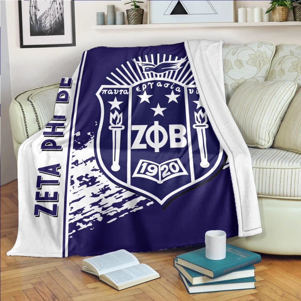 Wonderprint Premium Blanket Zeta Phi Beta Premium Blanket Quarter Style Lt10