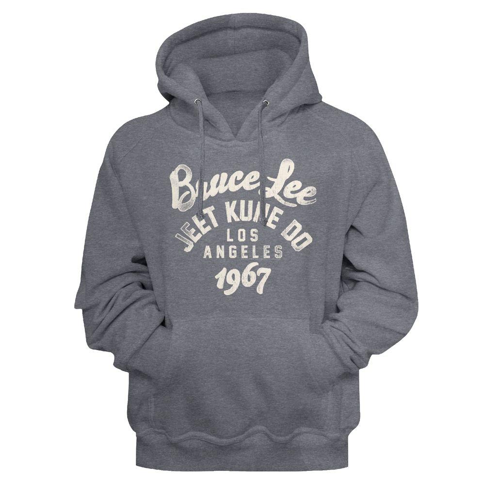 Bruce Lee – Be Water 67 | Gunmetal Heather L/S Pullover Adult Hoodie