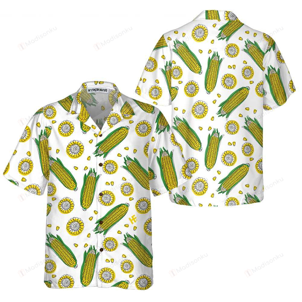 Yellow Corncobs Corn Hawaiian Shirt