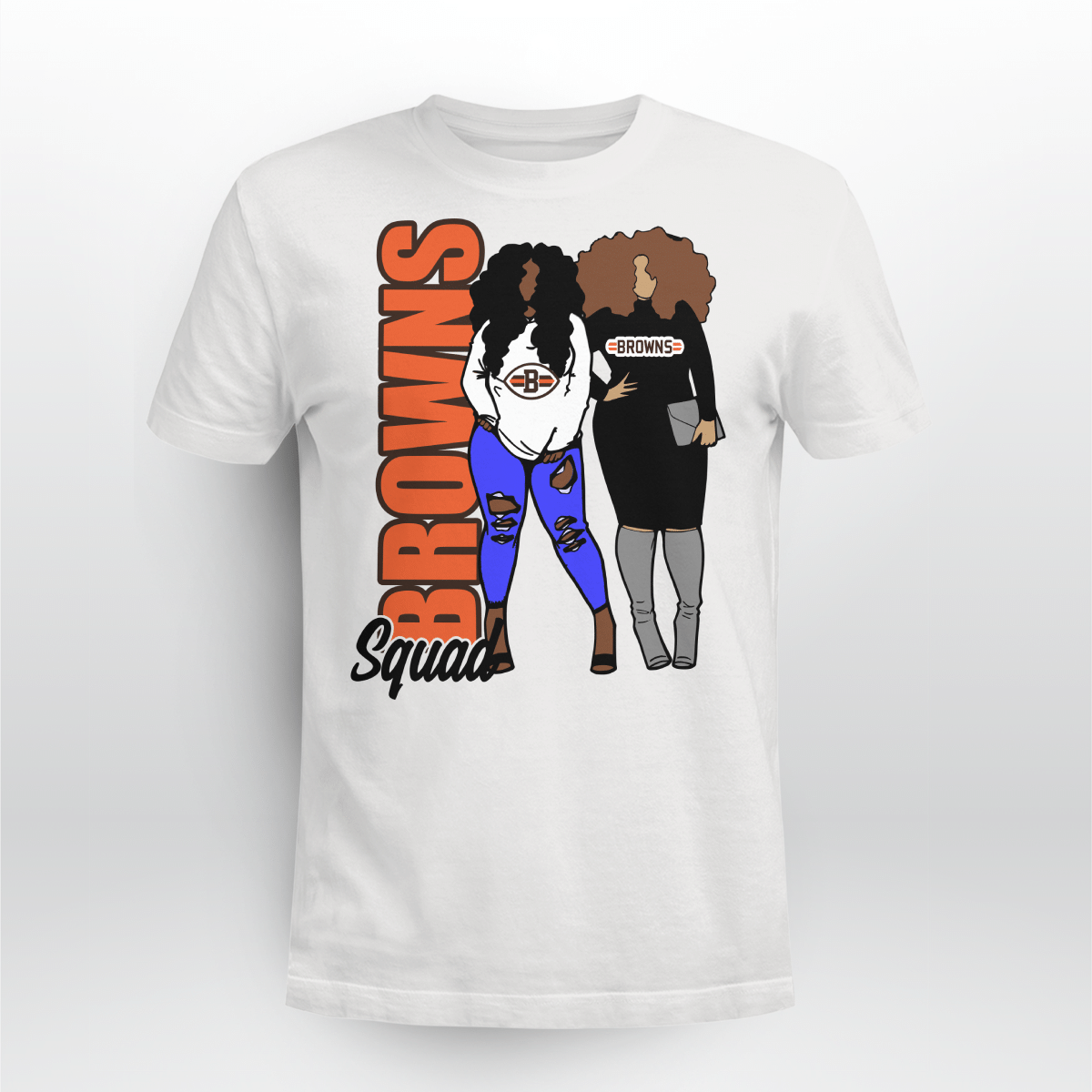 Cleveland Browns Squad Tshirt For Black Girls Shirt Cleveland Browns Squad Black Girl Shirt