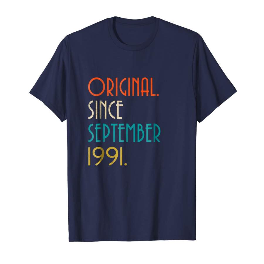 27th Birthday Vintage Original since September 1991 T Shirt