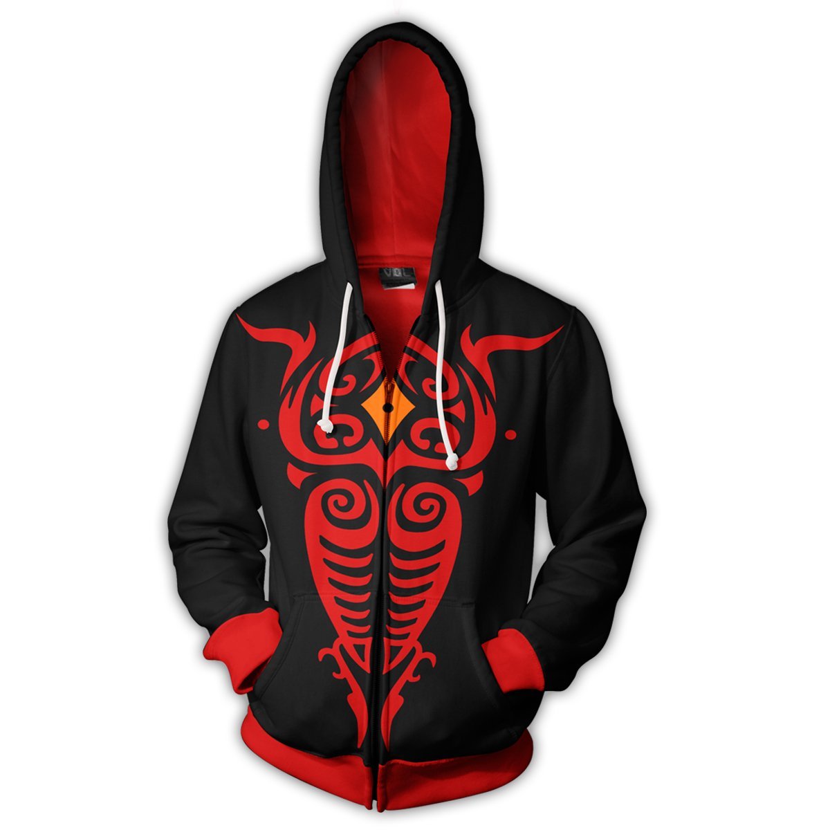 The Legend of Korra Vaatu and Raava Hoodies – Zip Up Black Hoodie