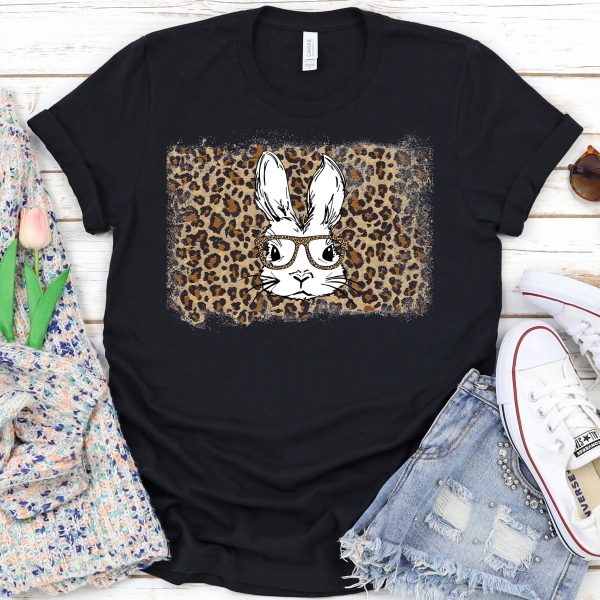 Leopard Easter Bunny Tee