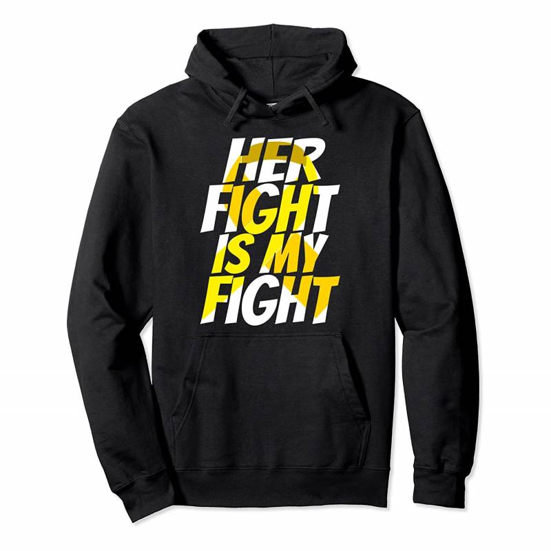 Yellow Ribbon Endometriosis Awareness Hoodie For Her