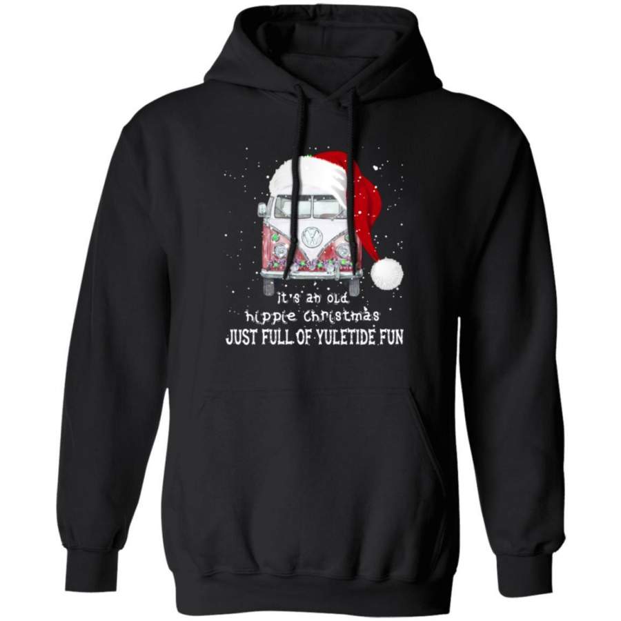 Hippie Christmas Hoodie Its An Old Hippie Christmas