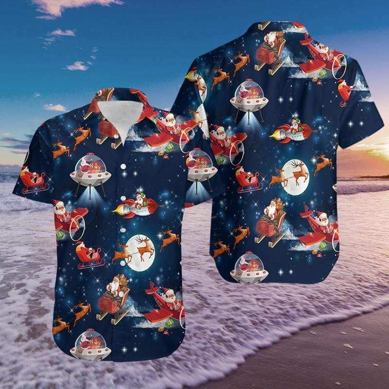 Shop From 1000 Unique Hawaii Aloha Shirts Christmas Santa Claus Space Ha83287