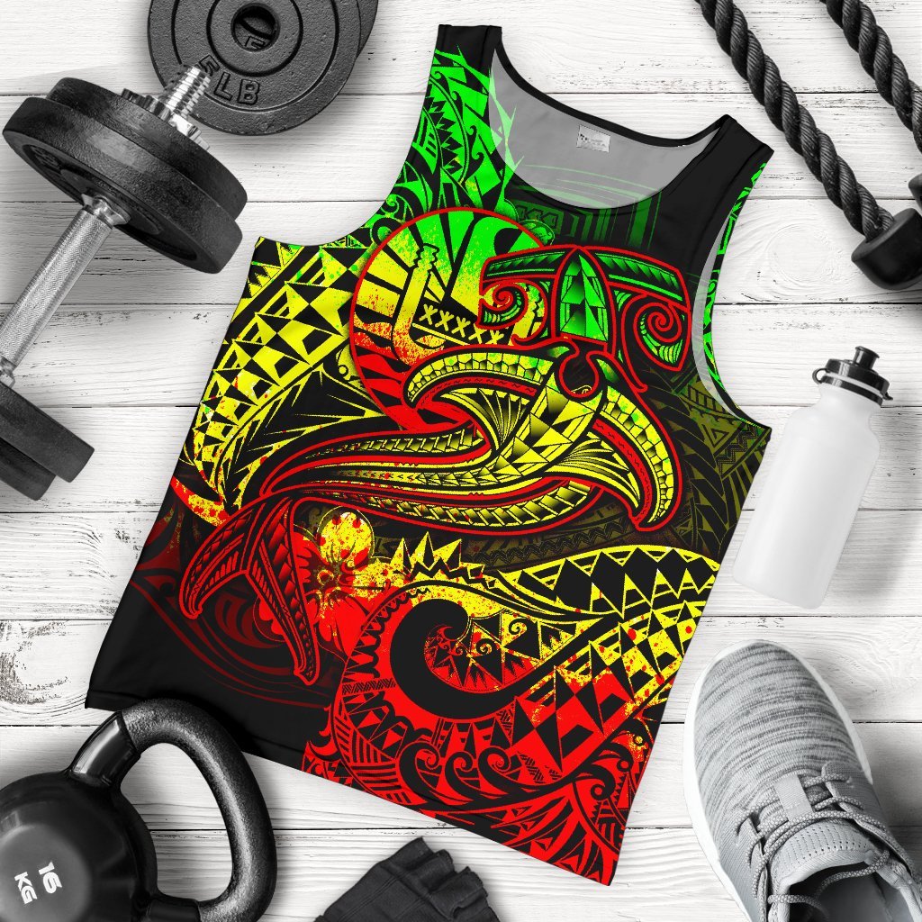 Tahiti Men’S Tank Top – Reggae Shark Polynesian Tattoo