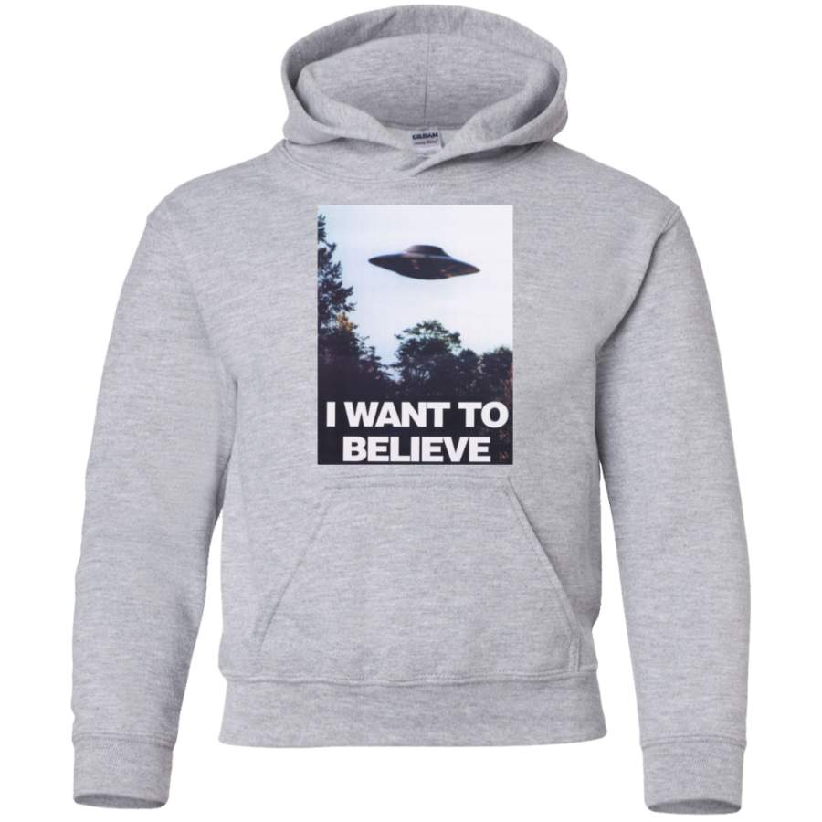 AGR The X-Files I Want To Believe Youth Pullover Hoodie