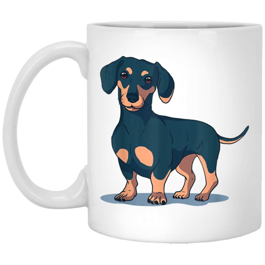 Cute Dachshund Dog  Adorable German Weiner Puppy Mug