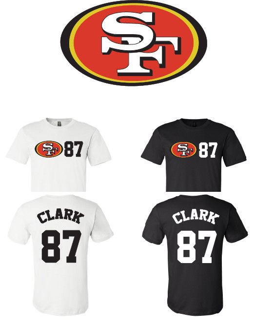 Dwight Clark #87 San Francisco 49Ers Jersey Team Shirt 6 Sizes S-3Xl