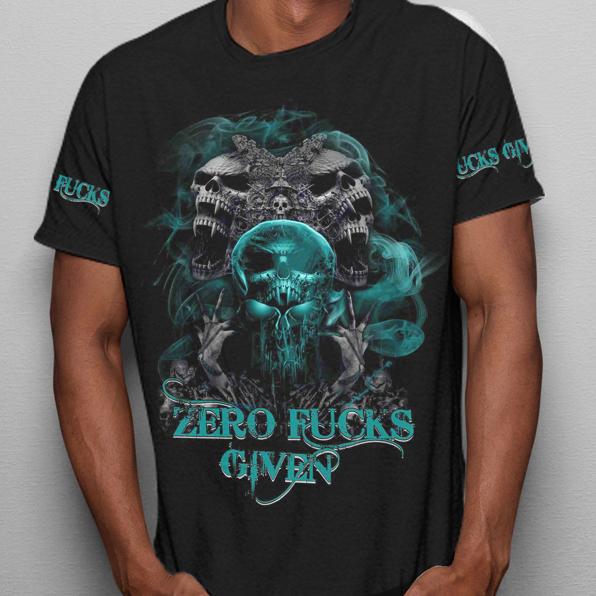 Personalized 3 Skulls Demon Butterfly All Over Print – Lahn1407211