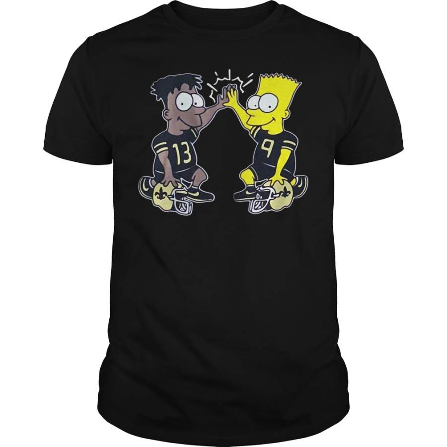 New Orleans Saints Michael Thomas Simpsons Dynamic Duo T-Shirt