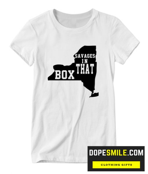 Savages in that box New York silhouette cool T-Shirt