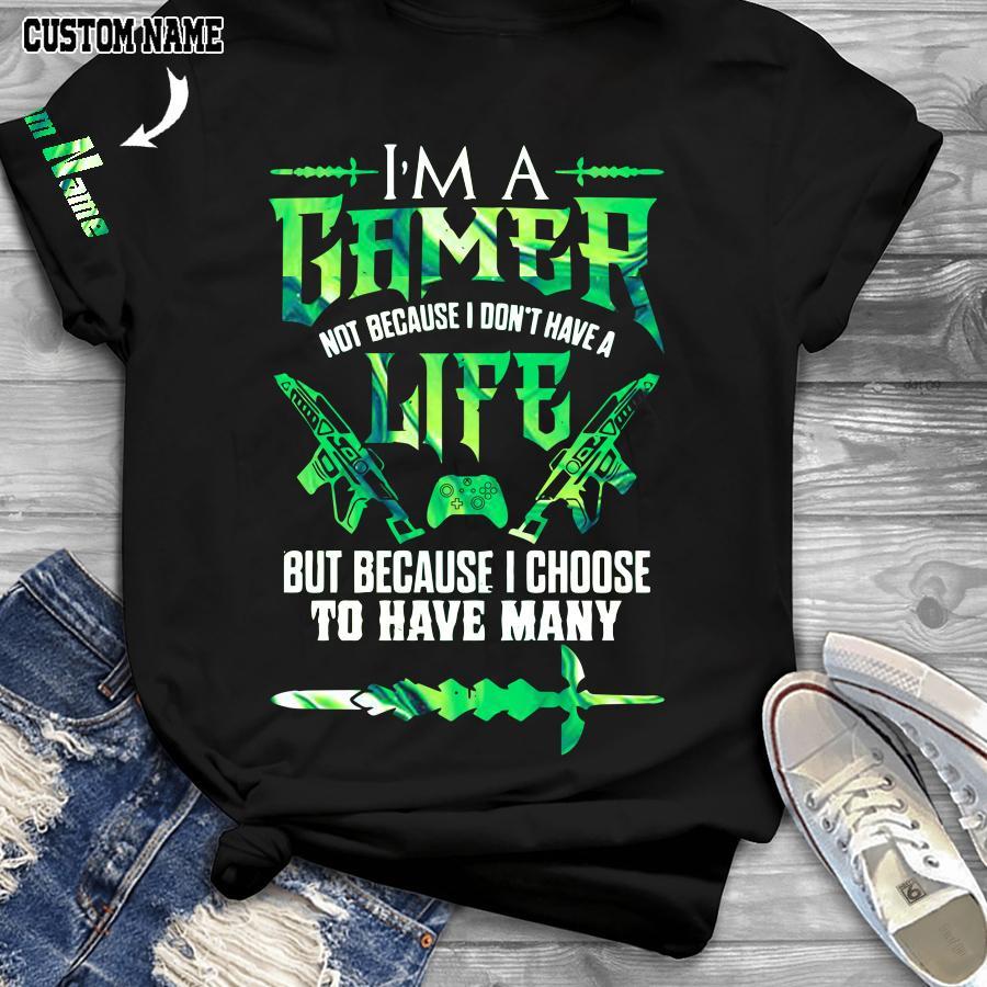 Xbox I’m a gamer not because I don’t have life 3D Custom T-shirt