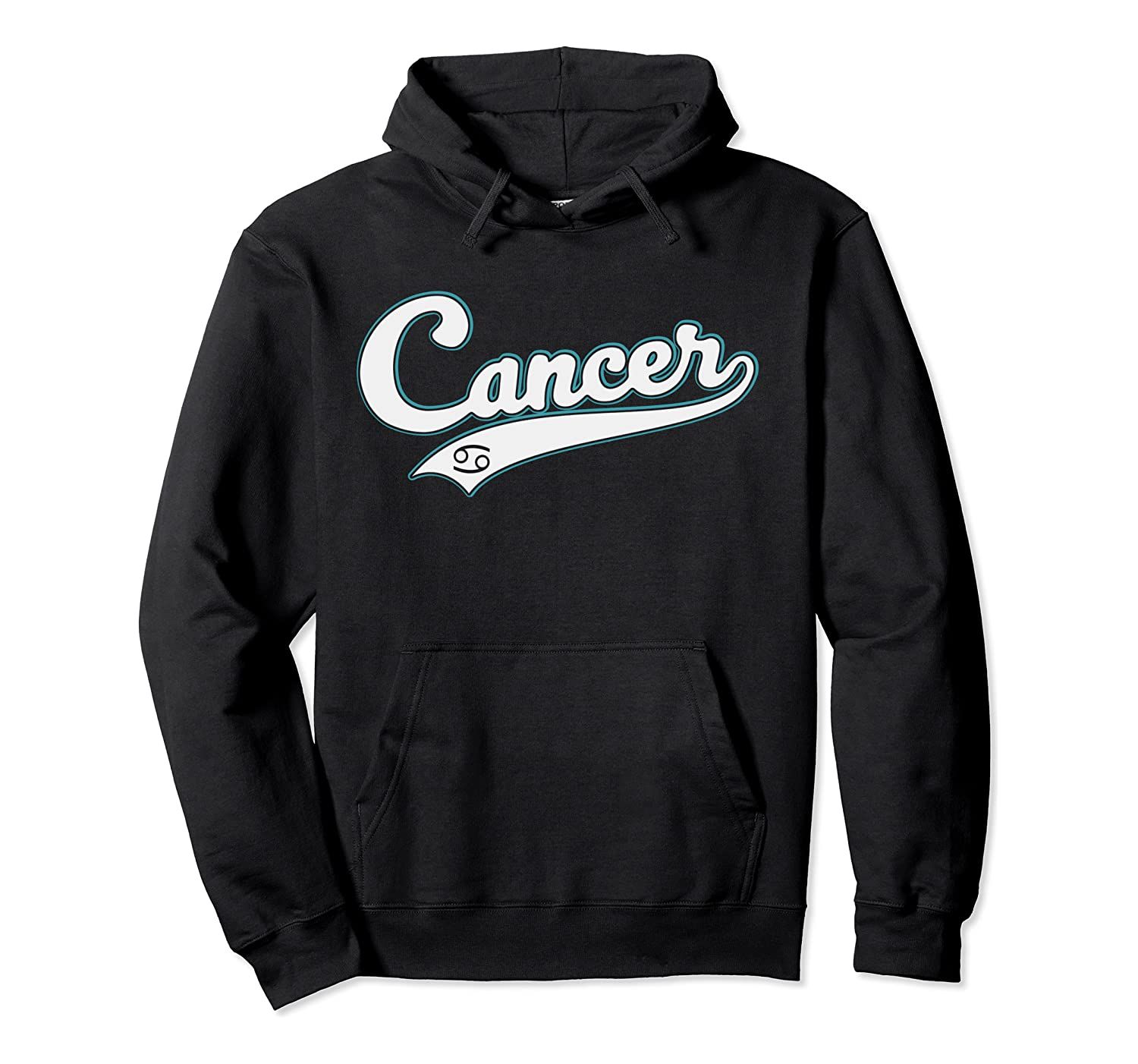 Cancer June July Birthday Astrology Vintage Baseball Script Pullover Hoodie, T-Shirt, Sweatshirt, Tank Top, Racerback, Dolman