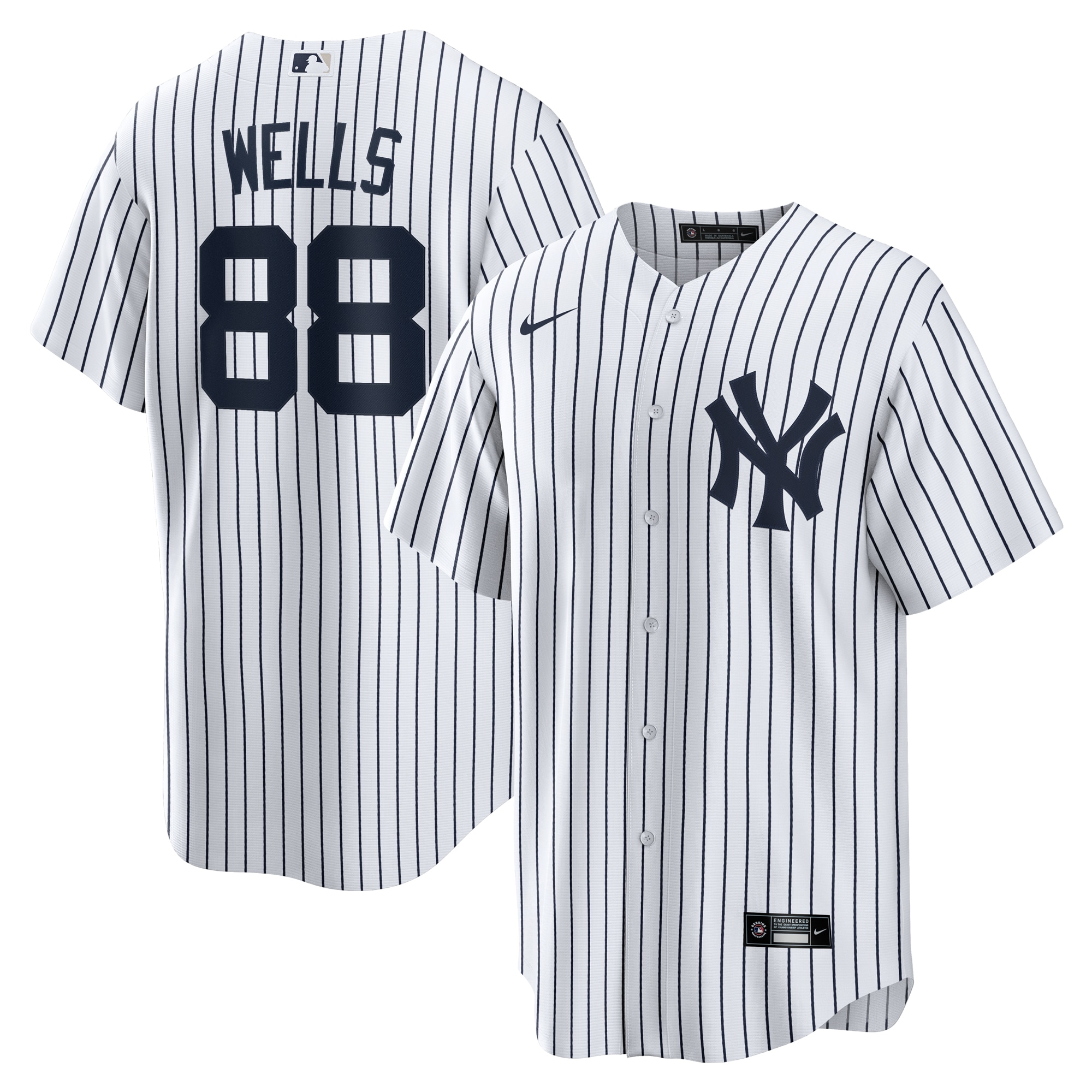 Men’s New York Yankees Austin Wells White Home Official Player Jersey