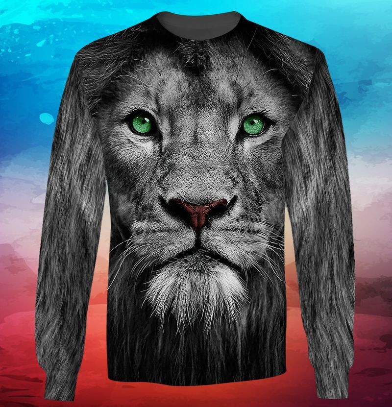 Wild Black Lion 3D Full Print Sweatshirt