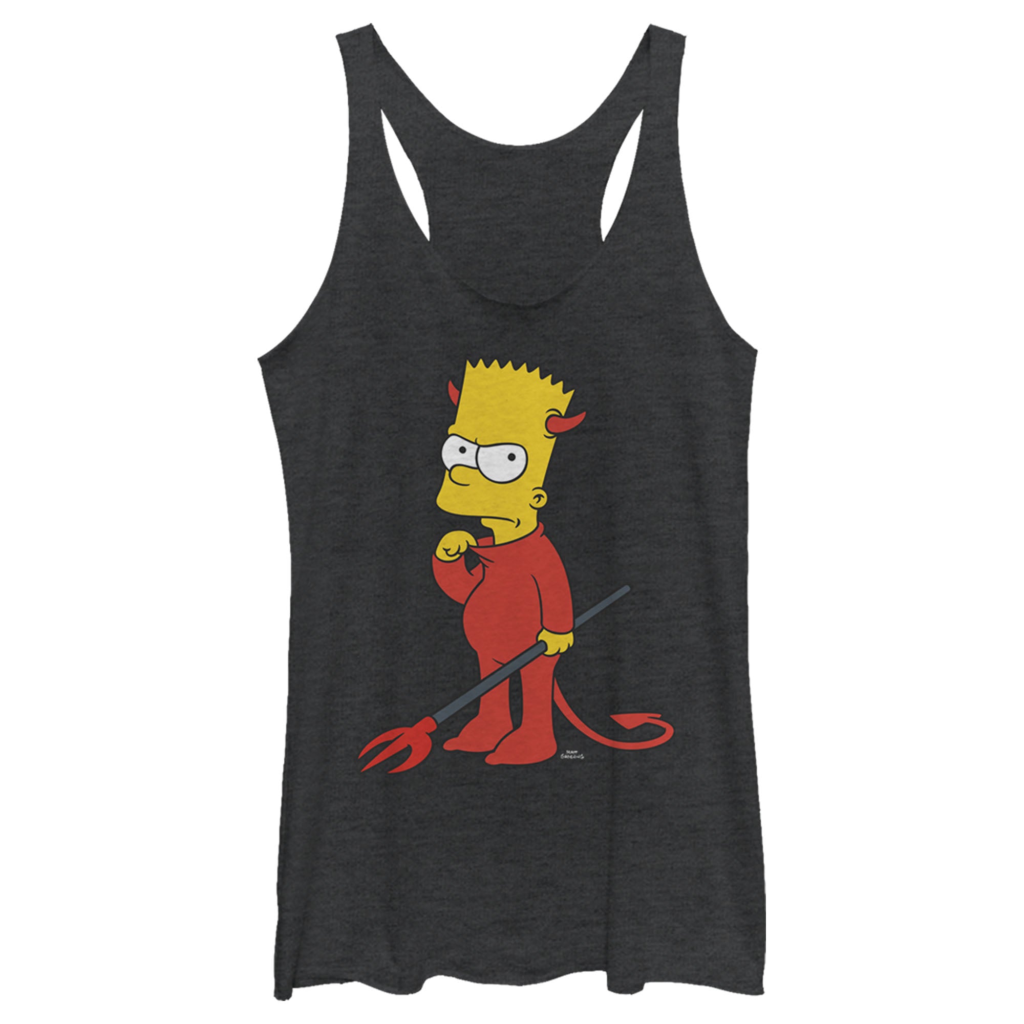 Women’S The Simpsons Devil Bart Racerback Tank Top