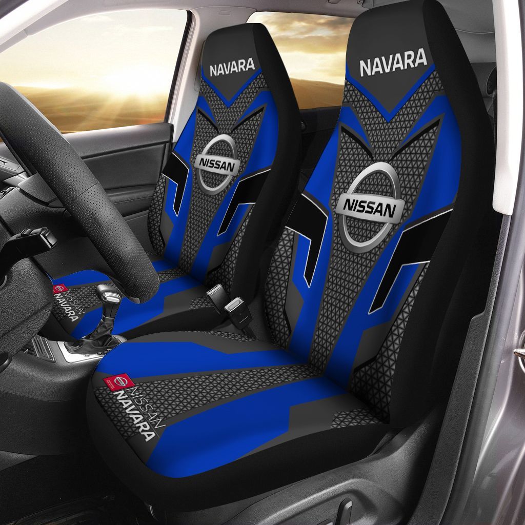 Nissan Navara LphHt Car Seat Cover (Set Of 2) Ver2 (Blue) Fashion Store