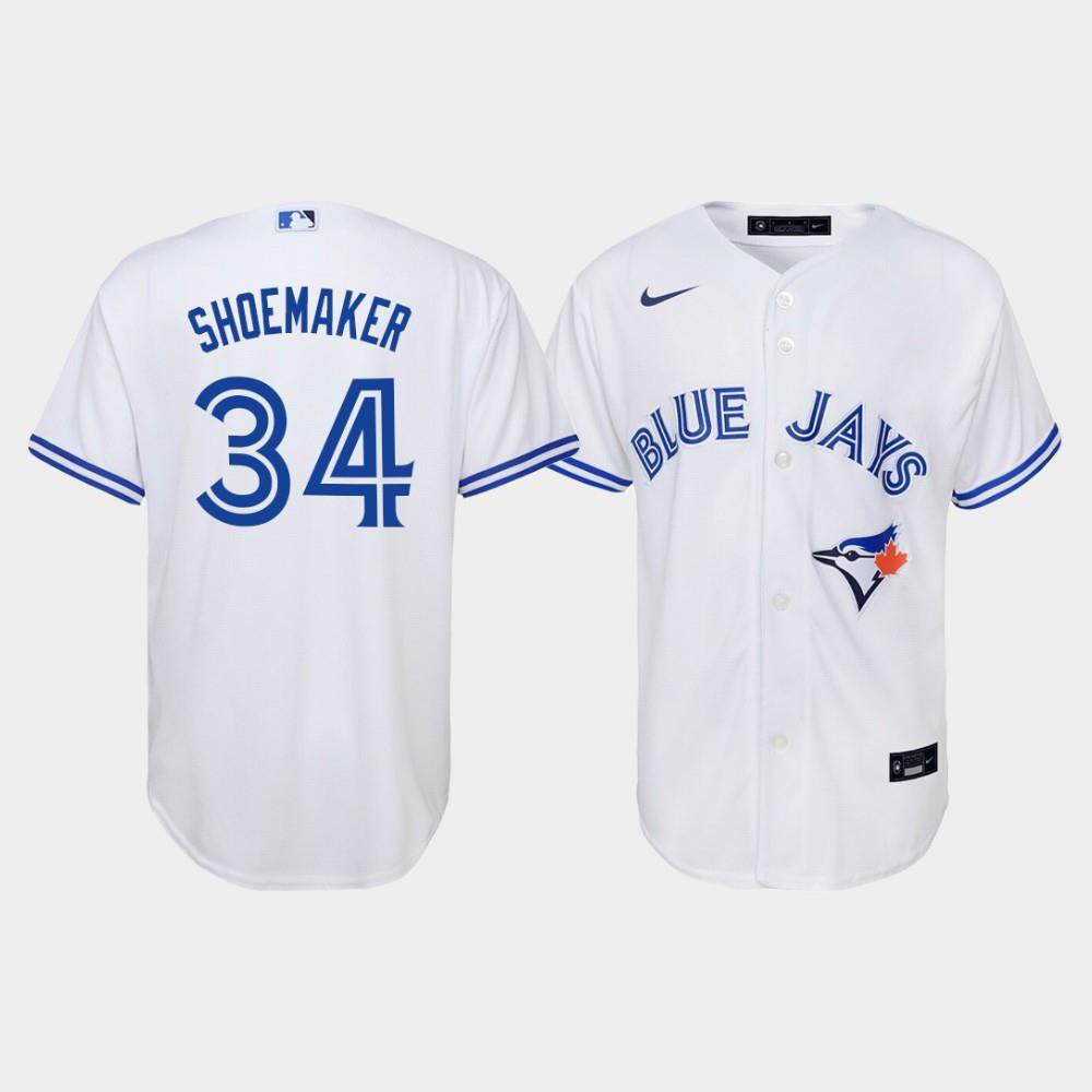 Youth Toronto Blue Jays Matt Shoemaker 34 White Home Jersey