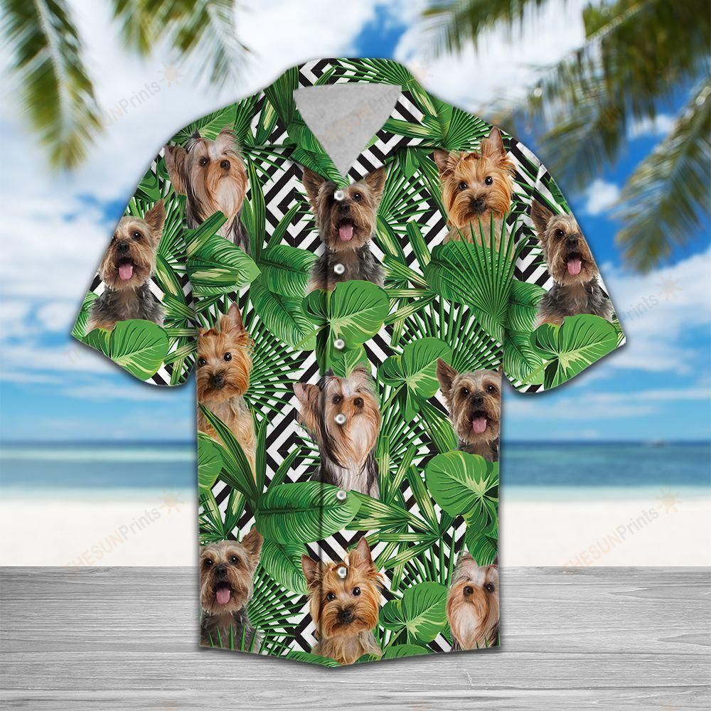 Summer Exotic Jungle Tropical Yorkshire Terrier Hawaiian Shirt Ha36212