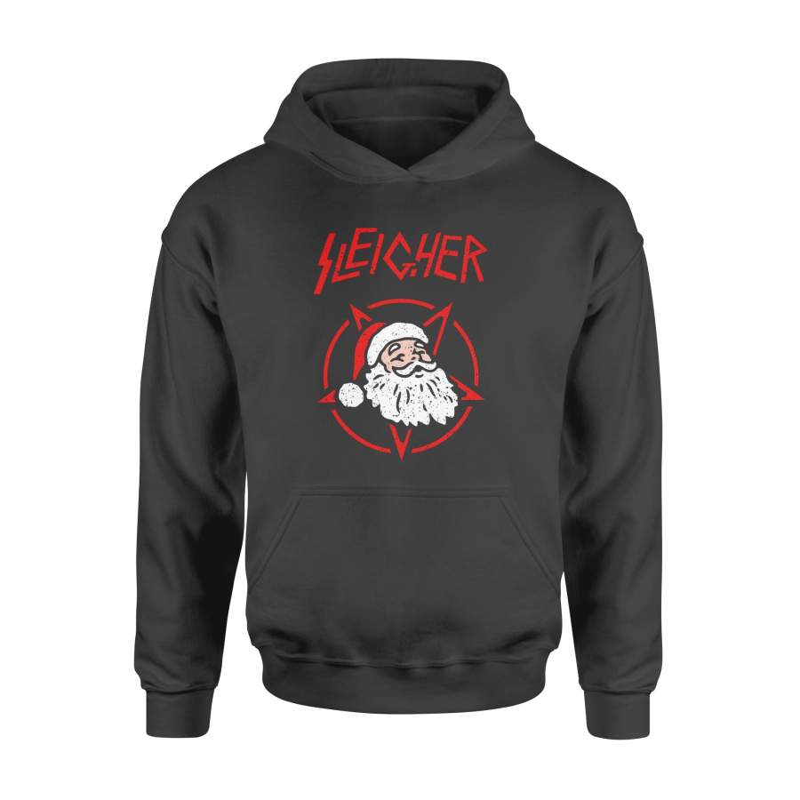 Christmas Gift Santa White Beard Sleigher – Standard Hoodie