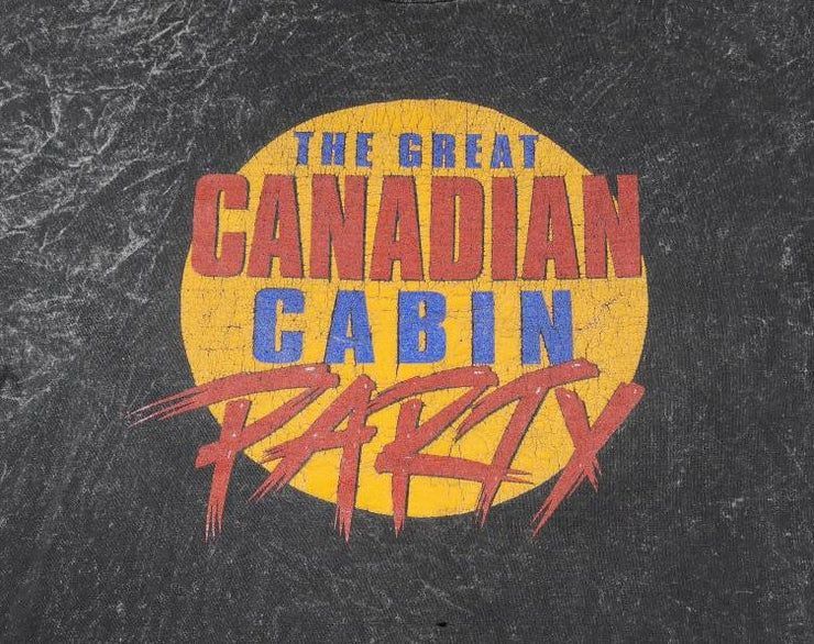 Vintage 1992 Molson Canadian Rocks The Great Canadian Cabin Party Alannah Myles Rockinghorse Shirt