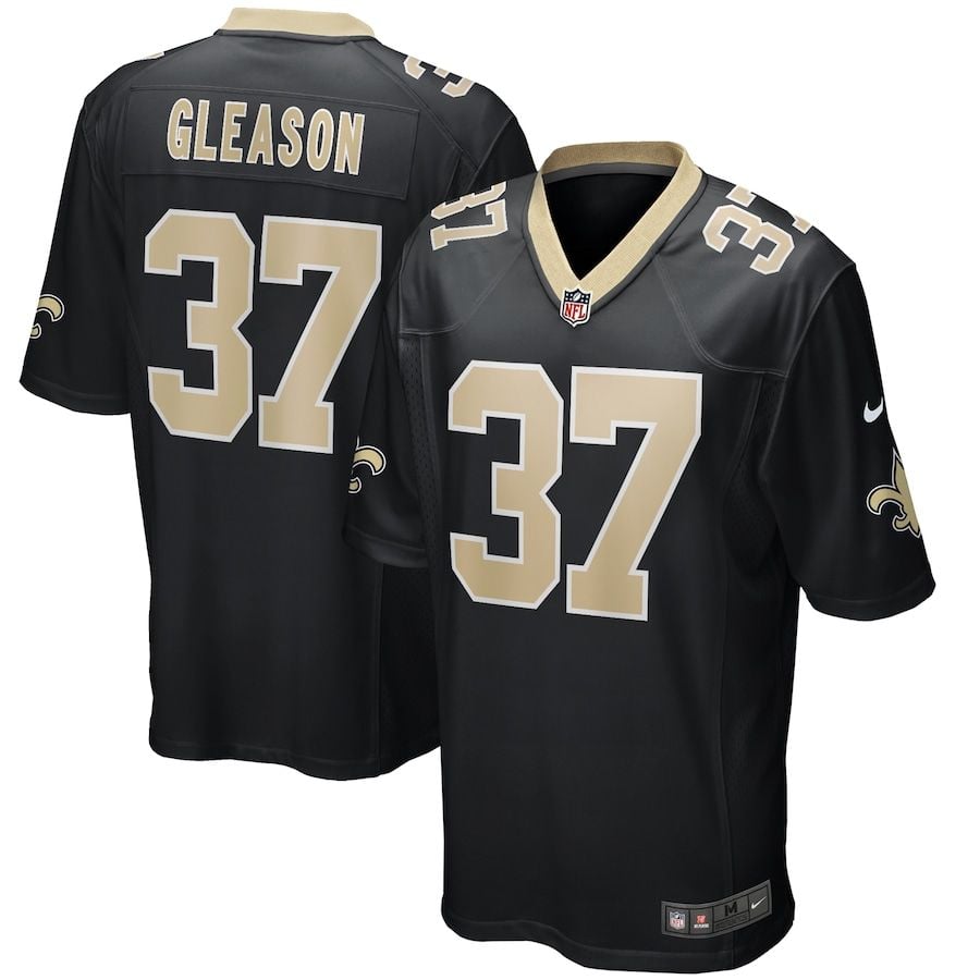 New Orleans Saints Steve Gleason Black Game Retired Player Jersey Gifts For Fans