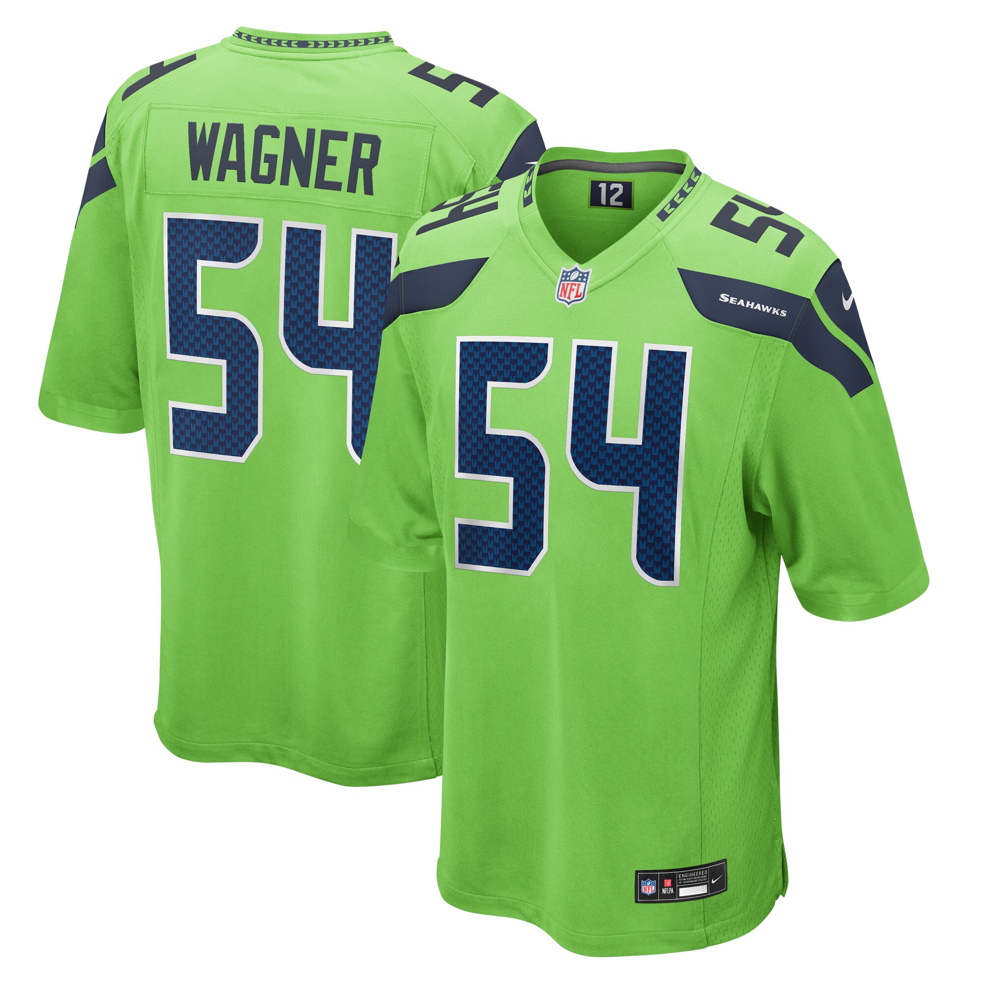 Men’s Seattle Seahawks Bobby Wagner Neon Green  Game Jersey