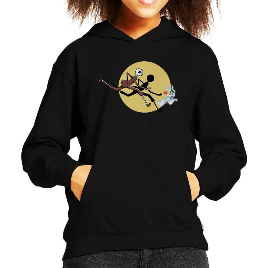 The Adventures Of Jack Nightmare Before Christmas Tin Tin Kid’s Hooded Sweatshirt