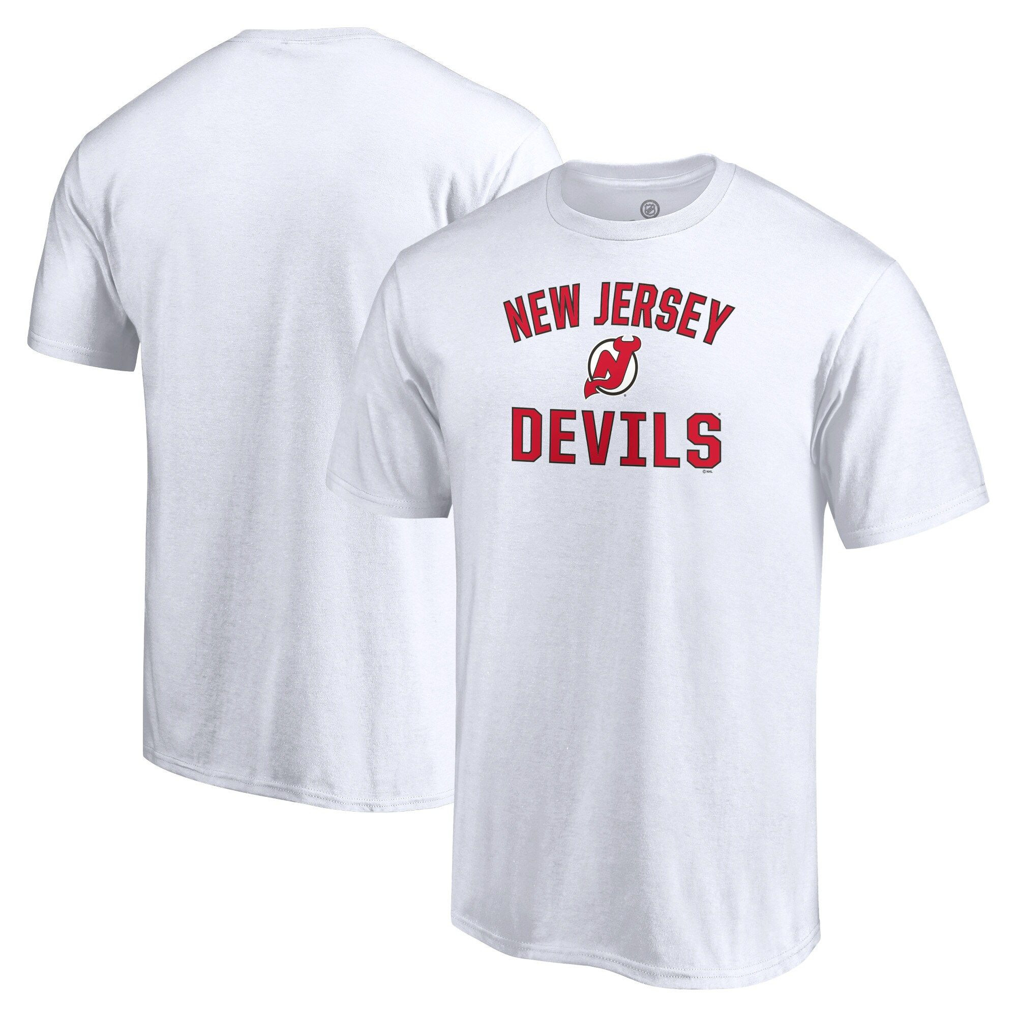 Men’S Fanatics Branded White New Jersey Devils Big & Tall Victory Arch Team T-Shirt