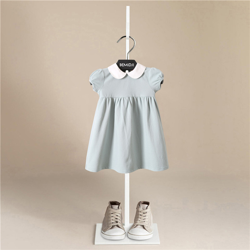 Summer Dress Girl Fashion Princess Dresses Children Casual School Wear Clothes Brief Kids Sundress 2-6T alx