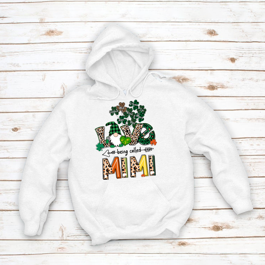 Love Being Called Mimi Shamrock Hoodie