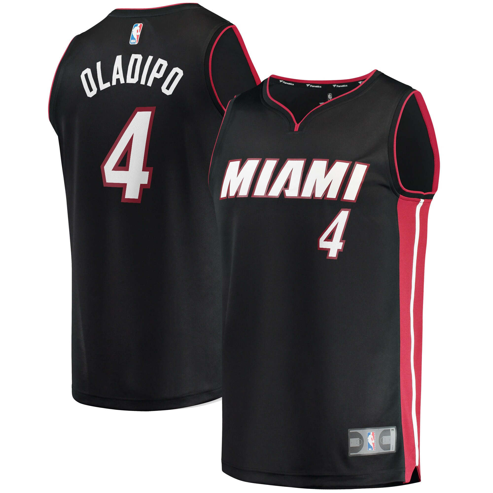 Victor Oladipo Miami Heat Fanatics Branded 2020/21 Fast Break Replica Jersey – Icon Edition – Black NBA