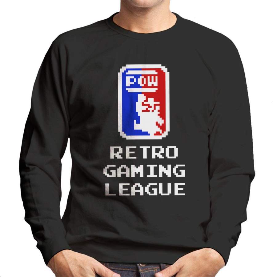 Retro Gaming League Mario Men’s Sweatshirt
