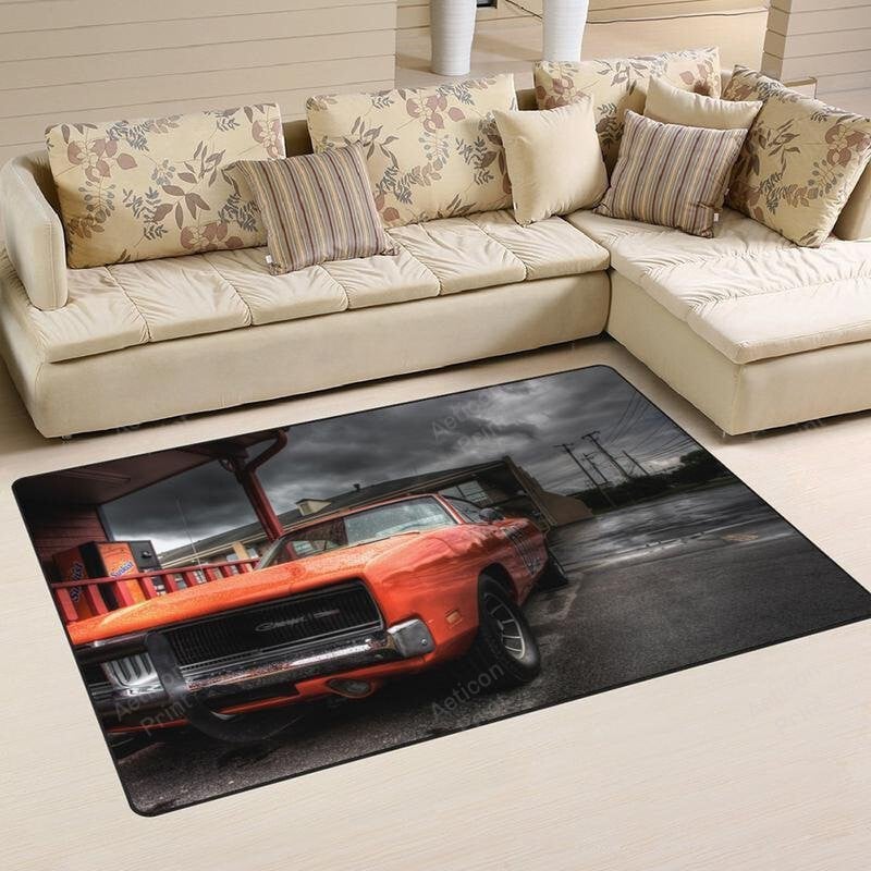 Doh Area Rug Carpet Vintage Home Decor Gift Idea General Lee The Dukes Of Hazzard Good Ole Boy Dodge Charger