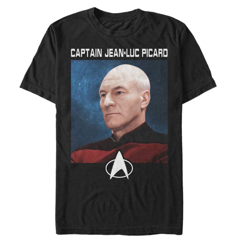 Star Trek Men’s Next Generation Picard Frame  T Shirt